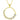 Golden Graduated Cubic Zirconia Circle Pendant