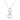 Rhodium Plated Finish Triplet Hoop Pendant