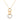 Goldtone Finish Triplet Hooplet Pendant