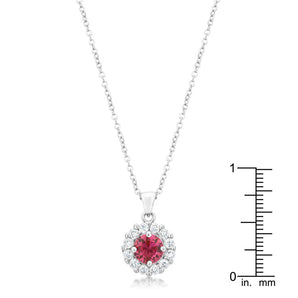 Bella Bridal Pendant in Pink