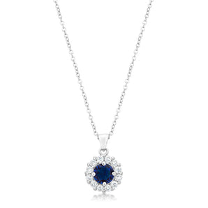 Bella Bridal Pendant in Blue