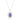 Amethyst Oval Drop Necklace