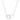 Sweet and Romantic Rhodium Melded CZ Hearts Necklace