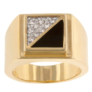 Gemini Cubic Zirconia Mens Ring