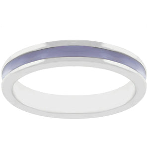 Lavender Enamel Eternity Ring