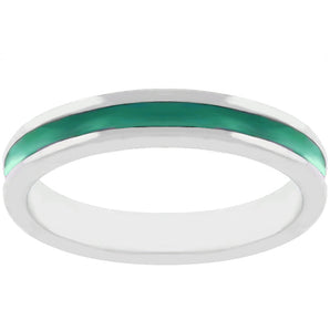 Green Enamel Eternity Ring