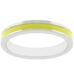 Yellow Enamel Eternity Ring
