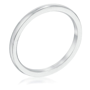 2 mm Stainless Steel Wedding Band