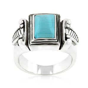 Blue Cats Eye Vintage Ring