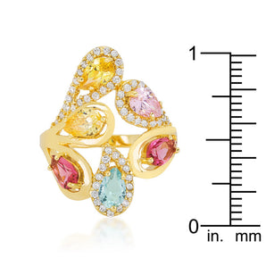 Multi-Color Cocktail Ring