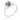 Shonda 1.8ct Amethyst CZ Rhodium Cushion Classic Statement Ring
