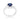 Shonda 1.8ct Sapphire CZ Rhodium Cushion Classic Statement Ring