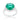 Emie 7.3ct Blue Green CZ Rhodium Classic Ring