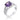 3Ct Elegant Silvertone Criss-Cross Amethyst Purple CZ Engagement Ring
