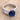 3ct Elegant Silvertone Criss-Cross Sapphire Blue CZ Engagement Ring