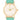 Gold Mint Leather Watch